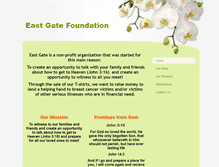 Tablet Screenshot of eastgatefoundation.com